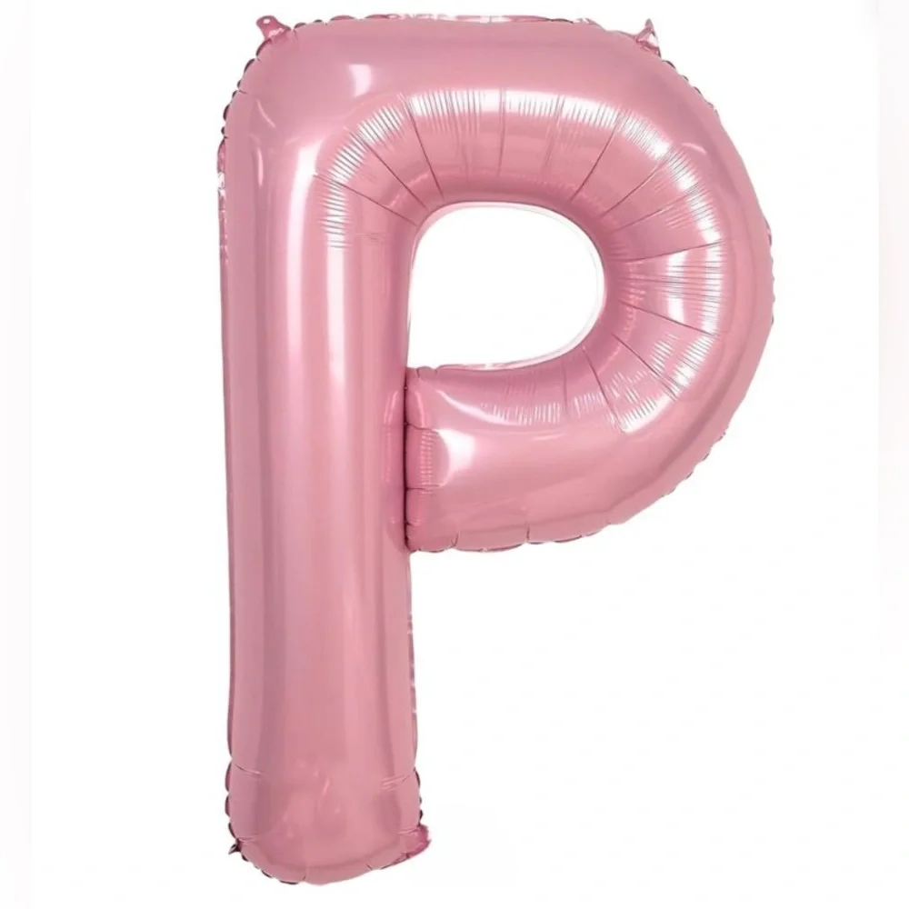 Pink Balloon Letter 'P' - Picture 1 of 1